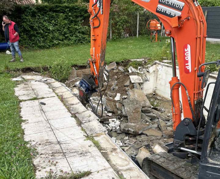Démolition de piscine Toulouse