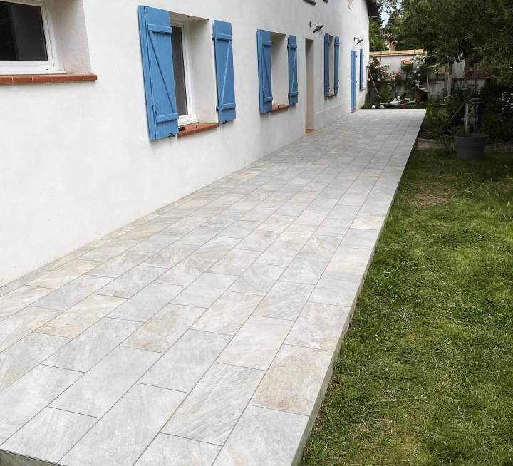 Revêtement en carrelage, parquet et faïence